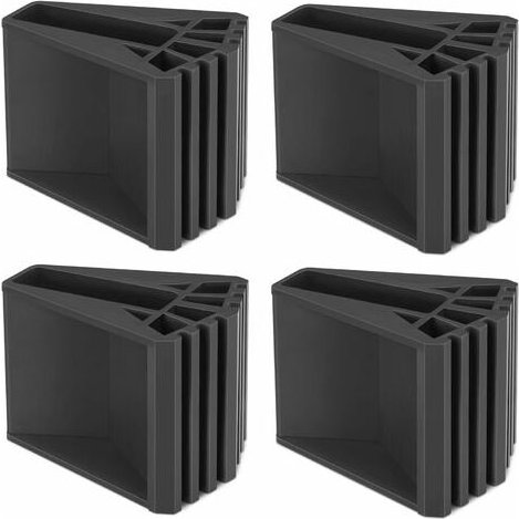 Aierq 4-teilige Leiterfußabdeckungen, PVC-Leiterfüße, rutschfeste Gummipads, Leiter-Ersatzfüße, universelle rutschfeste ...