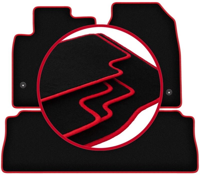 CARLUX-RED Autofußmatten für: Opel Antara SUV (2006-2017)