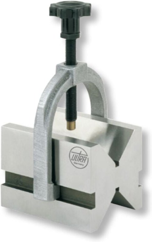 Prismen mit Spannbügel inox (Stück) Stahl gehärtet 2 Auflageflächen 100x75x75mm GG-0,004mm