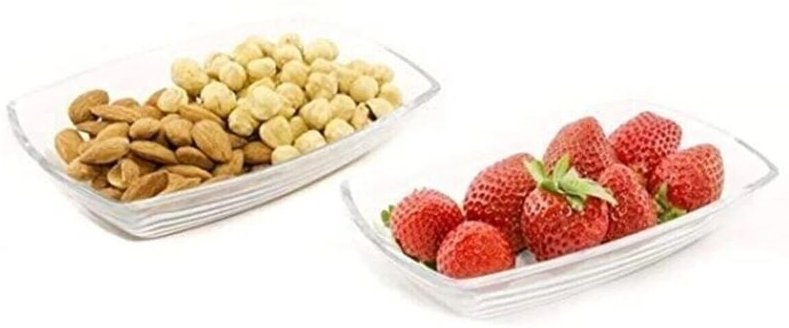 Pasabahce 2er Tokio Glasschale 36x140mm Servierteller aus Glas