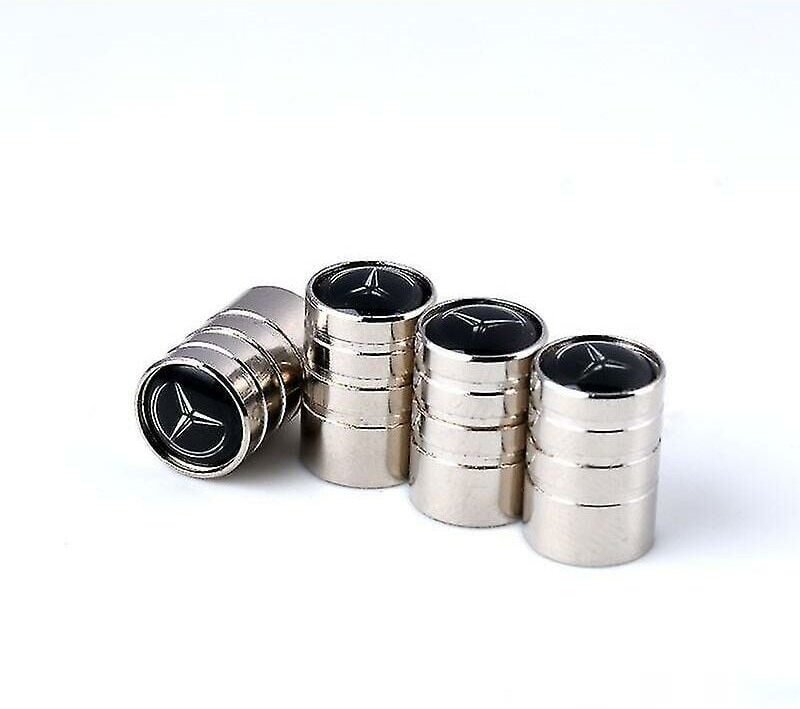 Autoreifen-Ventilkappe, passende Ventilkappe, Reifenventilkappe aus Metall (Mercedes-Benz, 8 Packungen)