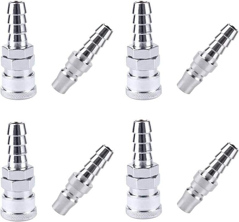 8 Stück Luftschlauch-Kompressor-Armaturen, SH20 + PH20 Luftschlauch-Schnellkupplungen, Luftschlauch-Kompressor-Armaturen...