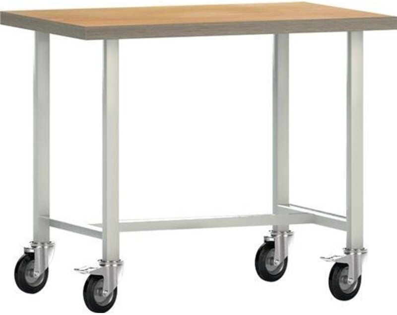 Werkbank B1000xT700xH840mm Buche Multiplex lichtgrau klw-lutz betriebseinricht.