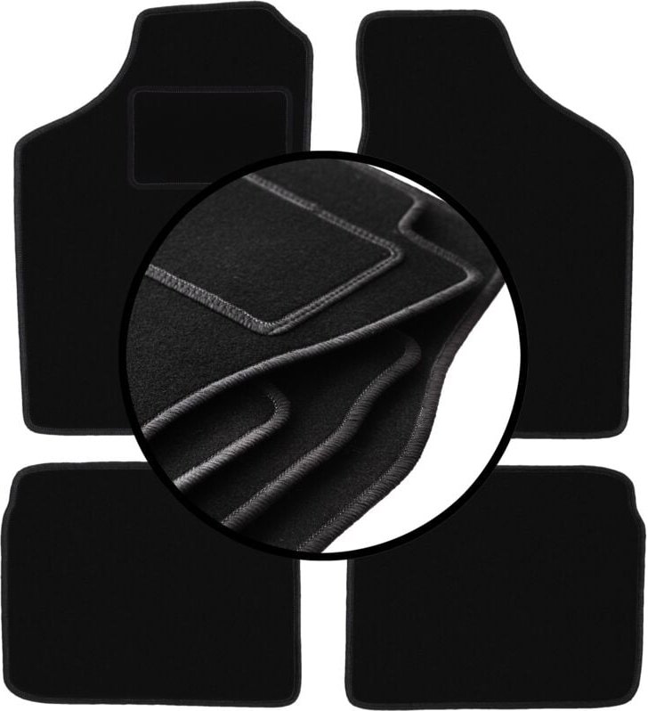 Kompletter Satz Veloursmatten für: Volkswagen Polo II Coupé, Fließheck, Limousine (1981-1992)