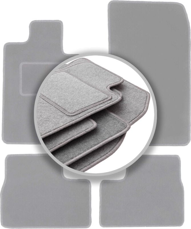 Graue Autofußmatten für: BMW 3 E30 Limousine, Kombi (1982-1994)