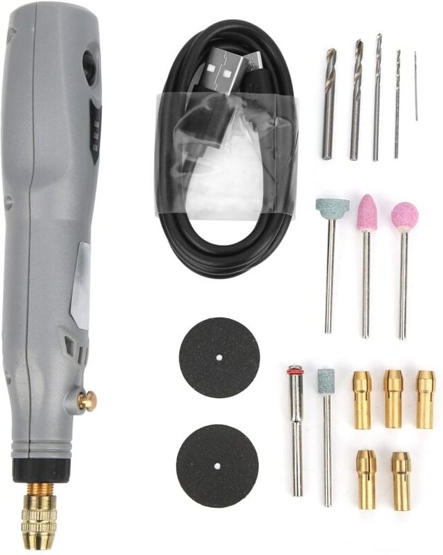 Mini-Rotationswerkzeug, kabelloses Rotationswerkzeug, 12 w, 15.000 U/min, elektrischer Schleifer, tragbarer Mini-Bohrsch...