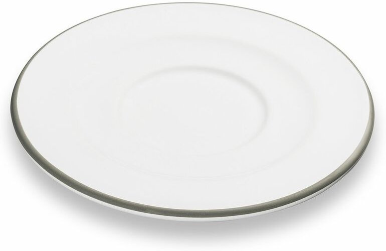 Gmundner Keramik - Grauer Rand, Unterteller Cappuccino (ø 14cm)