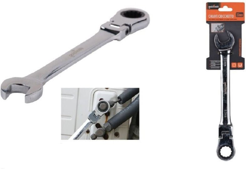 Trade Shop Traesio - Trade Shop - crichat key combined 23MM testmente cromed vanadio utensile 91744 -