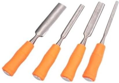 Csparkv - 4-teiliges Schnitzbankwerkzeug, Handmeißel, professionelle Meißel, Tischlerwerkzeug-Zubehör, Holzbearbeitungsm...