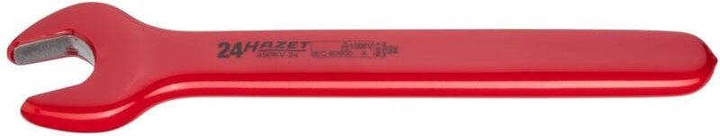 Hazet Einmaulschlüssel, schutzisoliert, Außen-Sechskant Profil, 24 mm