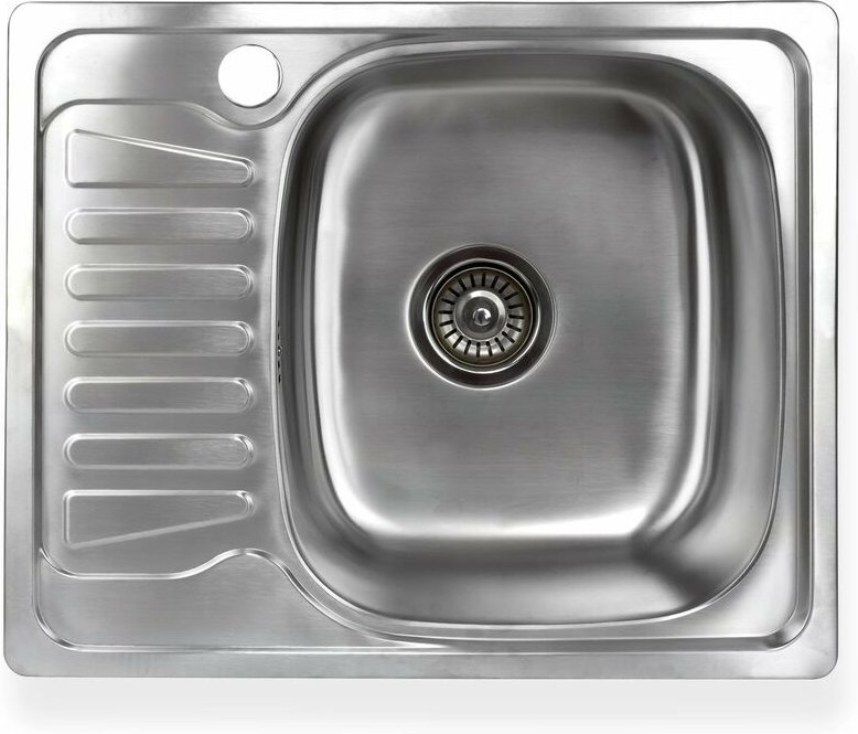 Stabilo-sanitaer - Edelstahl Einbauspüle 'Alfa 2R' mit linksseitiger Abtropffläche