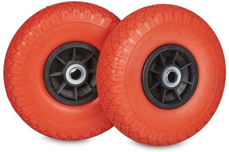 Set of 2 pu hand truck tyres 300 4