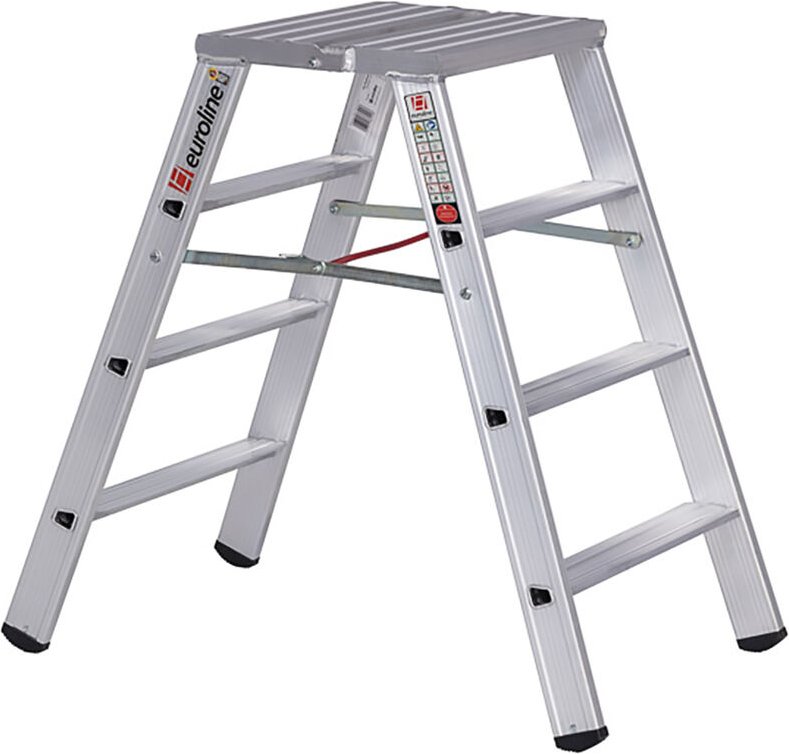 Euroline Premium 30581 Stufenstehleiter breit 2x4 Stufen