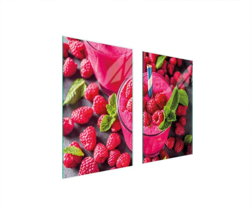 GLASSCHUTZPLATTE FÜR HERD 75x52 HIMBEERE