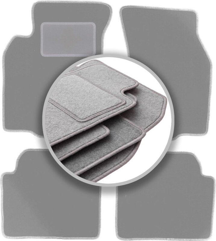 Graue Autofußmatten für: Mitsubishi Colt V (CJ0) Fließheck (1996-2003)