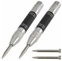 SNQ - 2er-Pack 5' automatische Körner mit Feder, einstellbare Spannung, mit 2 Ersatzspitzen