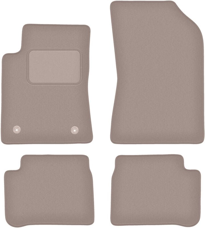 Beige Veloursmatten für: Citroen C3 III Fließheck (2017-)