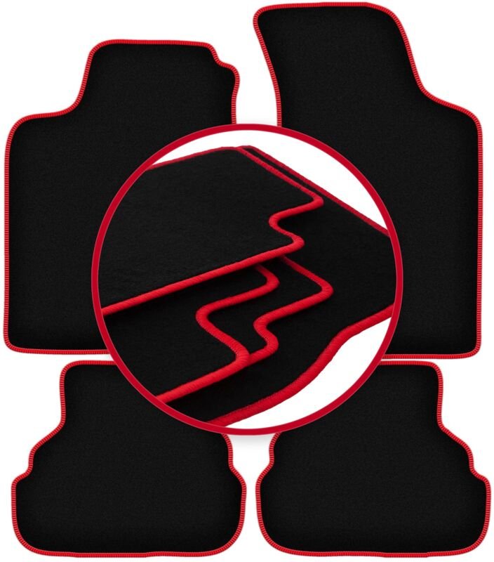 CARLUX-RED Autofußmatten für: Volkswagen Vento Limousine (1991-1997)