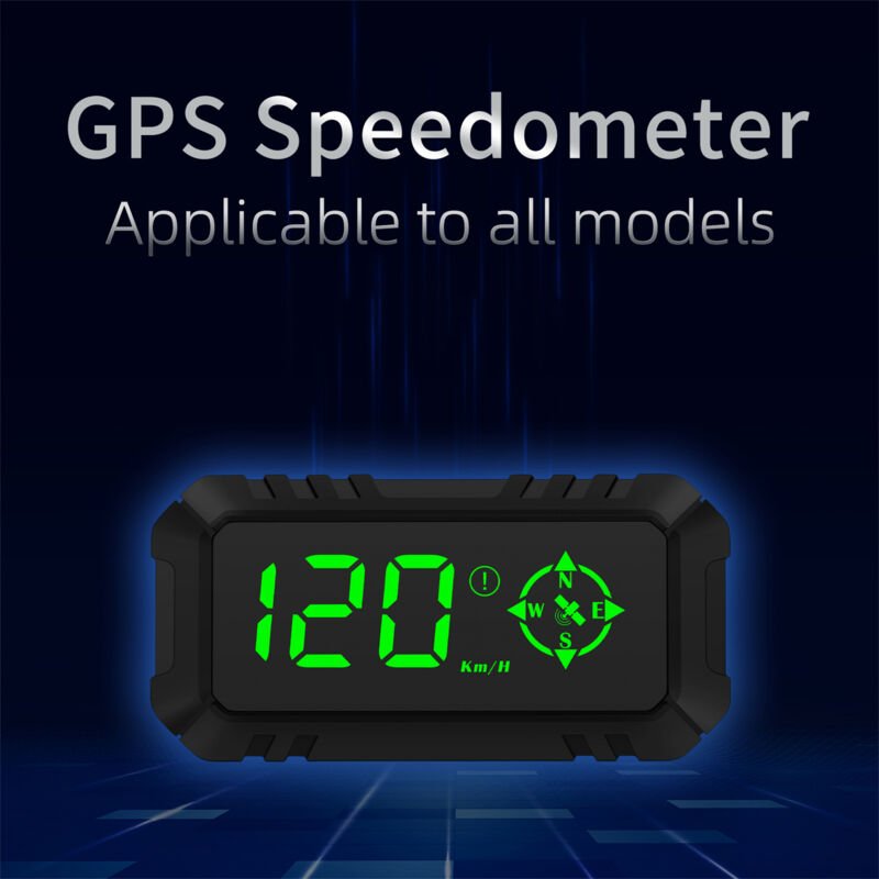Car Head-up-Display digitaler GPS-Navigation Tachometer Tachometer Dual-System-Bildschirm mit Geschwindigkeit, Richtung,...