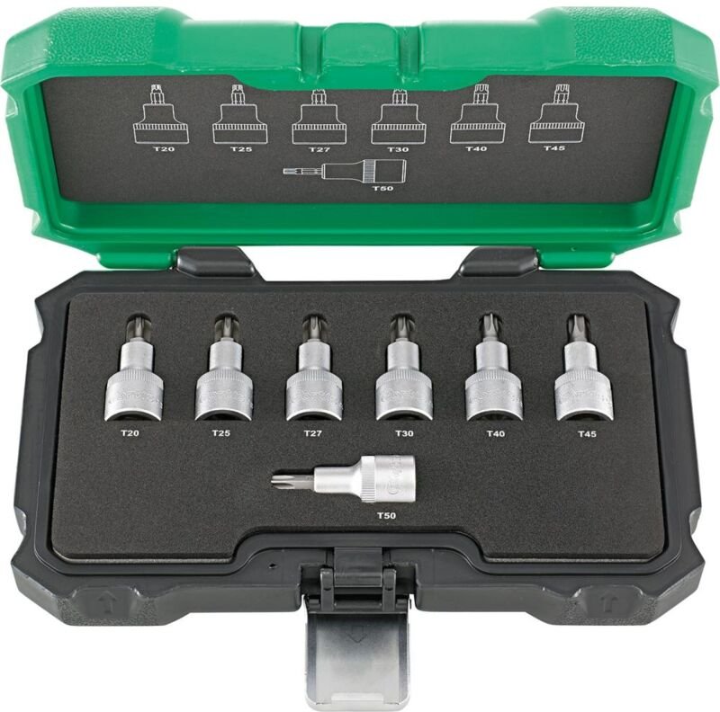 FP - Schraubend.Eins.Satz 1/2' 7tlg. T20-50 fortis