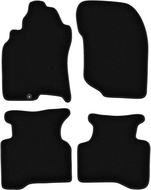 Thumbnail - BASIC schwarze Veloursmatten für: Nissan X-Trail I T30 SUV (2001-2007)