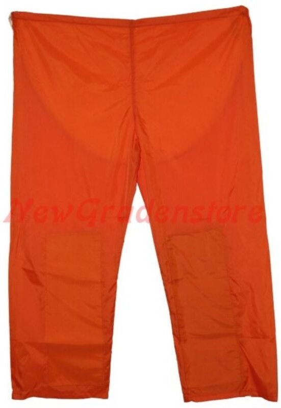 Orangefarbene Schutzhose für die Gartenarbeit Größe XL
