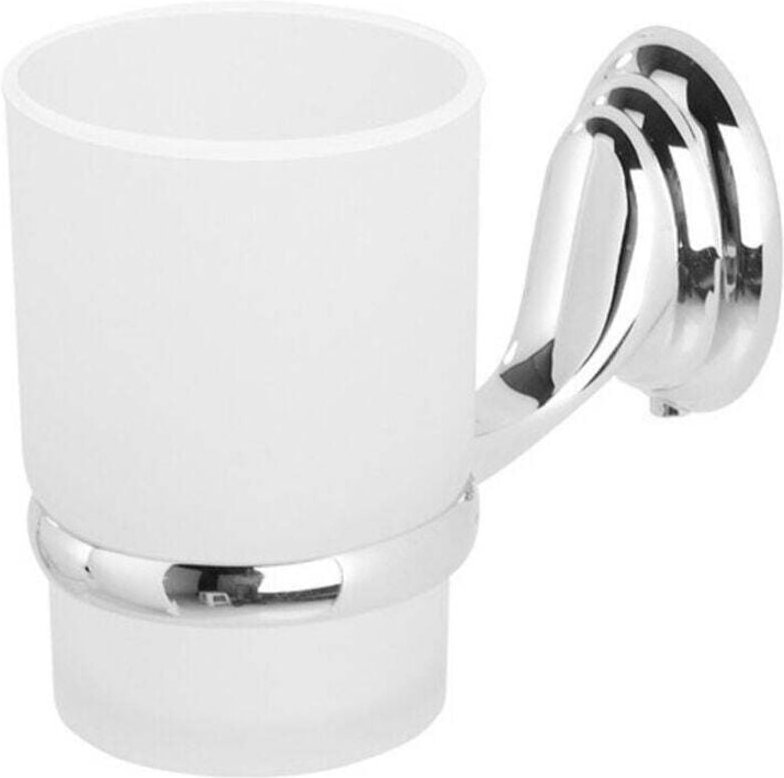 YMYNY - Zahnbürstenhalter, Glashalter, Wandmontage, Edelstahl, Badezimmerzubehör -