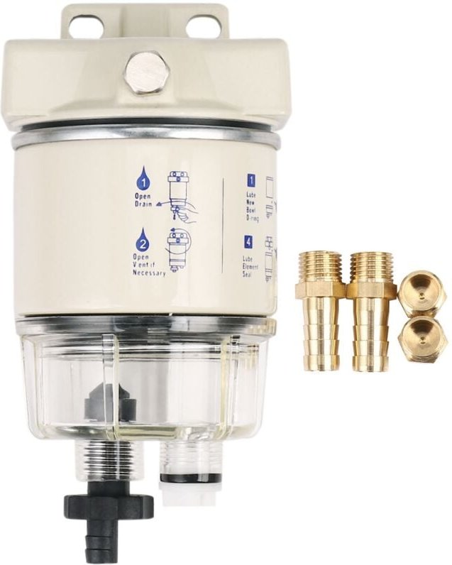 Thumbnail - R12T Marine Kraftstofffilter Wasserabscheider - Motor für Racor 140R 120AT S3240 npt ZG1/4-19 Auto Combo