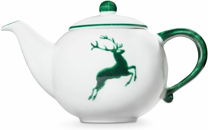 Gmundner Keramik - Grüner Hirsch, Teekanne 1,5 Liter
