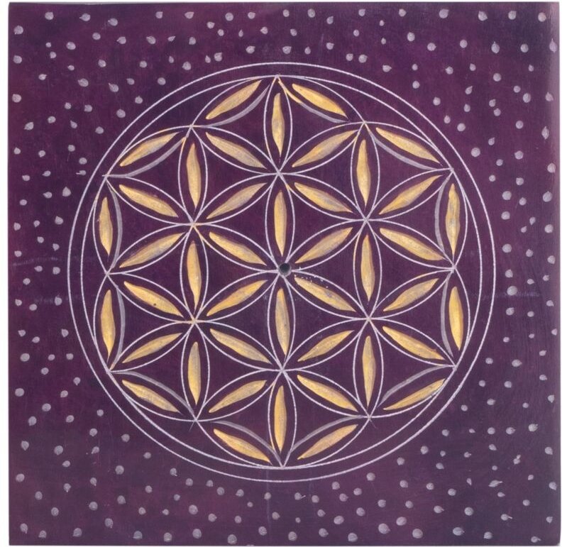 Signes Grimalt - Räuchergefäß aus fliederfarbenem Stein für Aromatherapie und Entspannung zu Hause