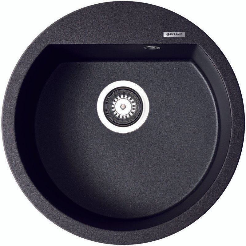 Granitspüle Einbau Spülbecken alazia (ø 51) 1B Carbon - Pyramis