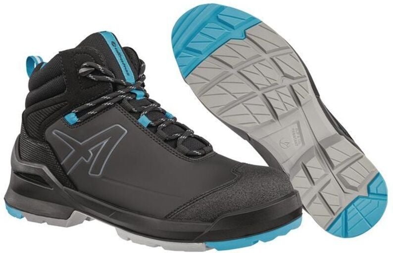 Thumbnail - Albatros - Schnürstiefel taraval black/blue mid, esd fo sr S3L, Gr.44
