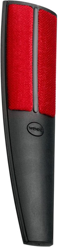 Textilbürste Flexus, Grau, Polypropylen schwarz, Polyester rot - grau - Wenko