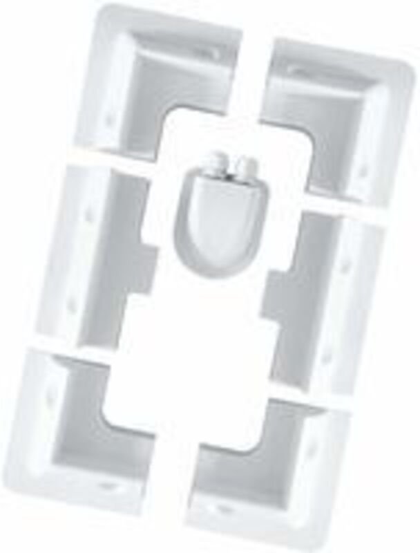 7er-Pack weiße ABS-Solarpanel-Halterung für Wohnmobil, Flachdach, Wohnmobil, Wohnmobil, Wohnwagen, UV-beständige Install...