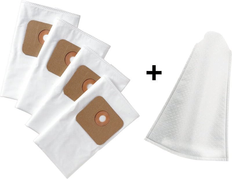 Thumbnail - Filtertüten und nassfilter set für nass-trockensauger nts 20 und nts 25 - 4 filtertüten ø 65MM und 1 nassfilter