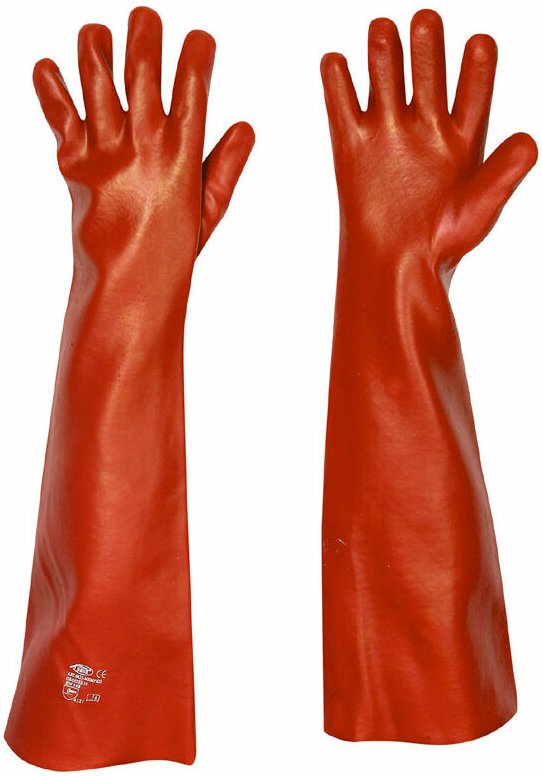 Sicherheits Handschuh Stronghand Vinyl Handschuhe, Länge: 60 cm, Größe: 10