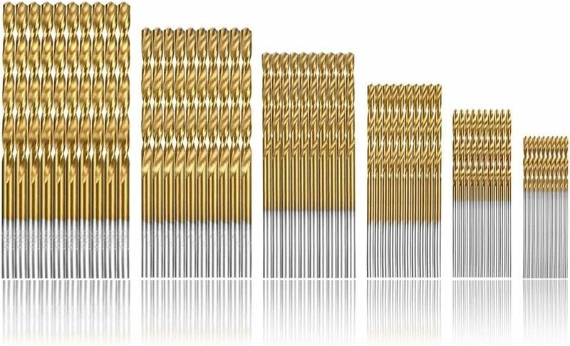 Thumbnail - 120-teilige Spiralbohrer, HSS-Titan-Mikrobohrer, metrischer HSS-Schnellarbeitsstahl, 1/1,5/2/2,5/3/3,5 mm Bohrersatz, Mi...