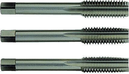 Satz von 3 Hand-Gewindebohrern hss DIN352 Ø10x150 mm Tivoly 1050051100150