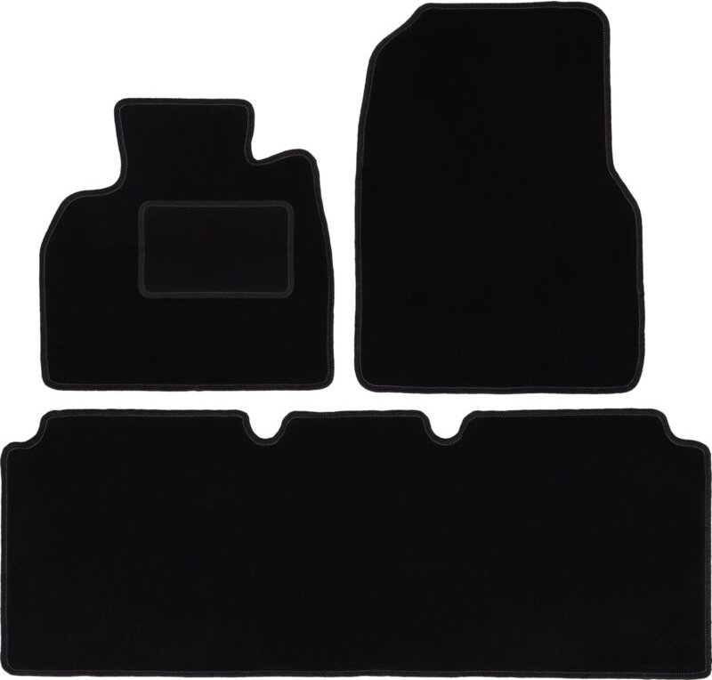 Schwarze Veloursmatten für: Renault Grand Espace IV Minivan (2002-2014)