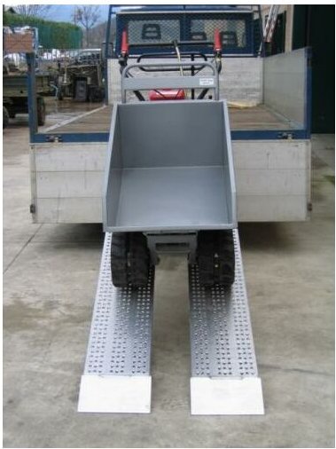 Matisère - Auffahrschiene 2,50m ohne Rand Länge 2500mm - Breite 415mm - als Einzelstück - M040B2/25/2U