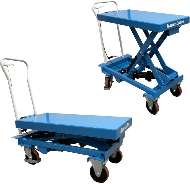 Hanselifter manueller mobiler Hubtisch mit Waage SPA500W Hubhöhe 12020mm Tragkraft 500kg