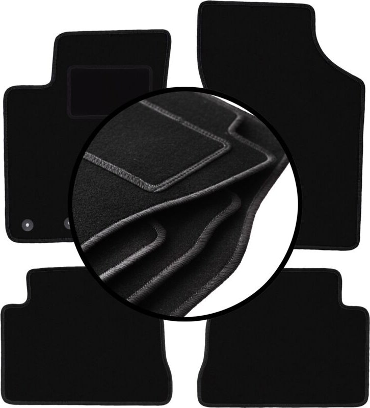Komplettset Veloursmatten für: Hyundai Getz Fließheck (2002-2010)