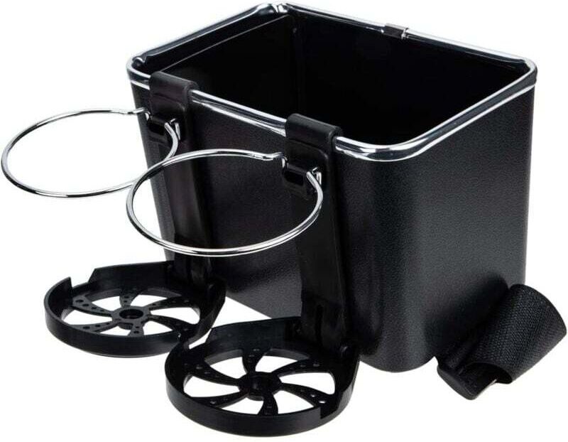XVX - Organizador multifuncional para coche para bebidas o teléfono móvil Color: Negro