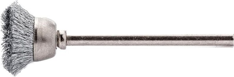 Miniatur-Topfbürste Edelstahl gew. 15x0,1mm Lessmann