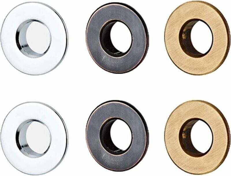 6-teiliger Überlaufring, Messingringeinsatz, Überlaufringe für Waschbecken, Ersatzteil für Badezimmer- oder Küchenspüle ...