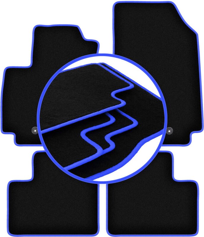 CARLUX-BLUE Autofußmatten für: Renault Arkana Crossover (2021-)