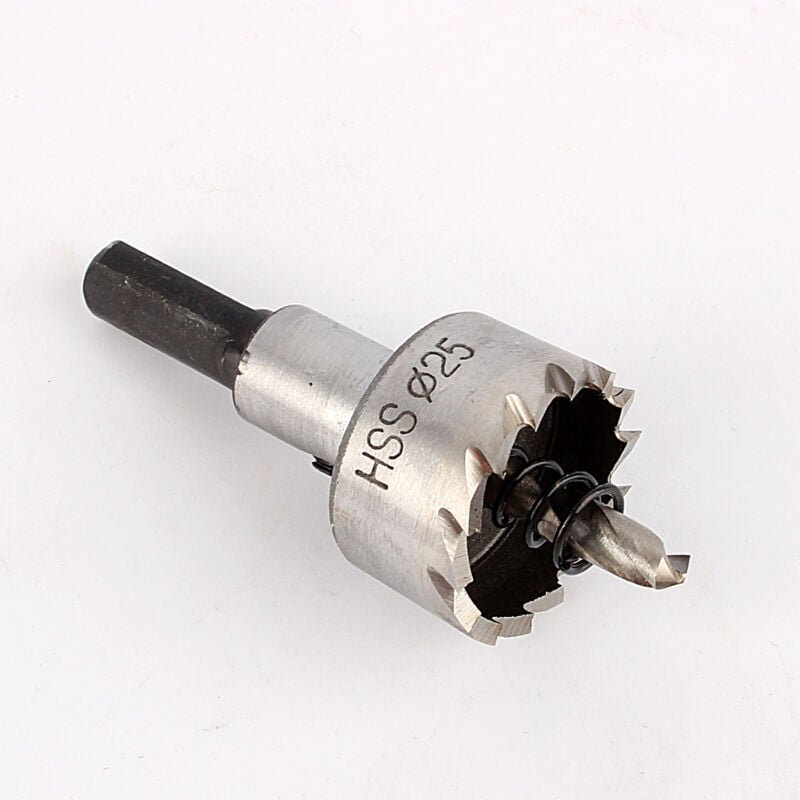 Lochsägenbohrer, HSS-Edelstahlbohrer, Hochleistungs-Lochsägen-Schneidwerkzeug für Metall, 25 mm mumu