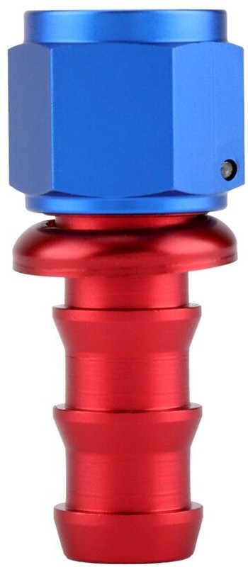 Zoternen - kimiss AN10 Straight 45 90 180 Grad Push On Twist Lock Öl Gas Kraftstoffleitung Schlauchende Außengewinde Alu...