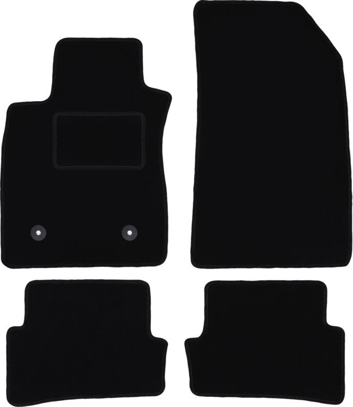Schwarze Veloursmatten für: Renault Clio IV Grandtour, Kombi, Fließheck (2013-)