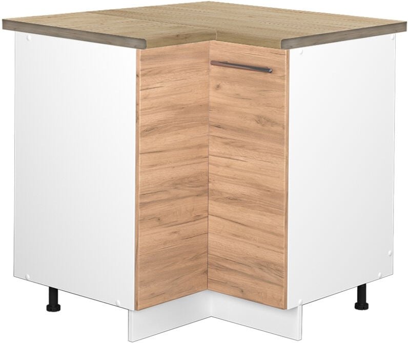 Vicco - Eckunterschrank Fame-Line, Goldkraft Eiche, 80.5 cm, ap Eiche